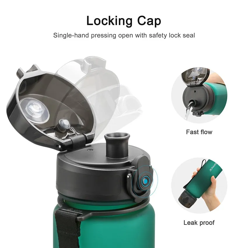 500/800/1000ml Sports Water Bottle BPA Free Leak-proof