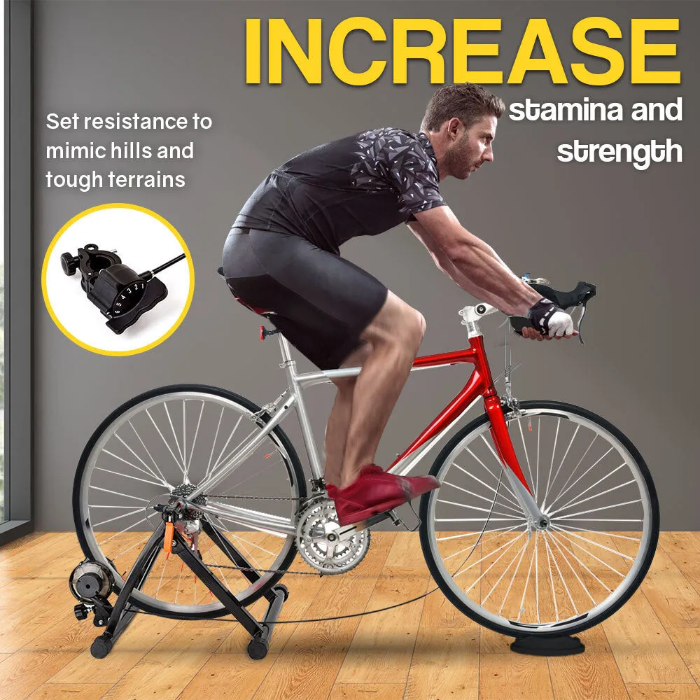 Adjustable Magnetic Indoor Bike Trainer, Black - PROFLEX