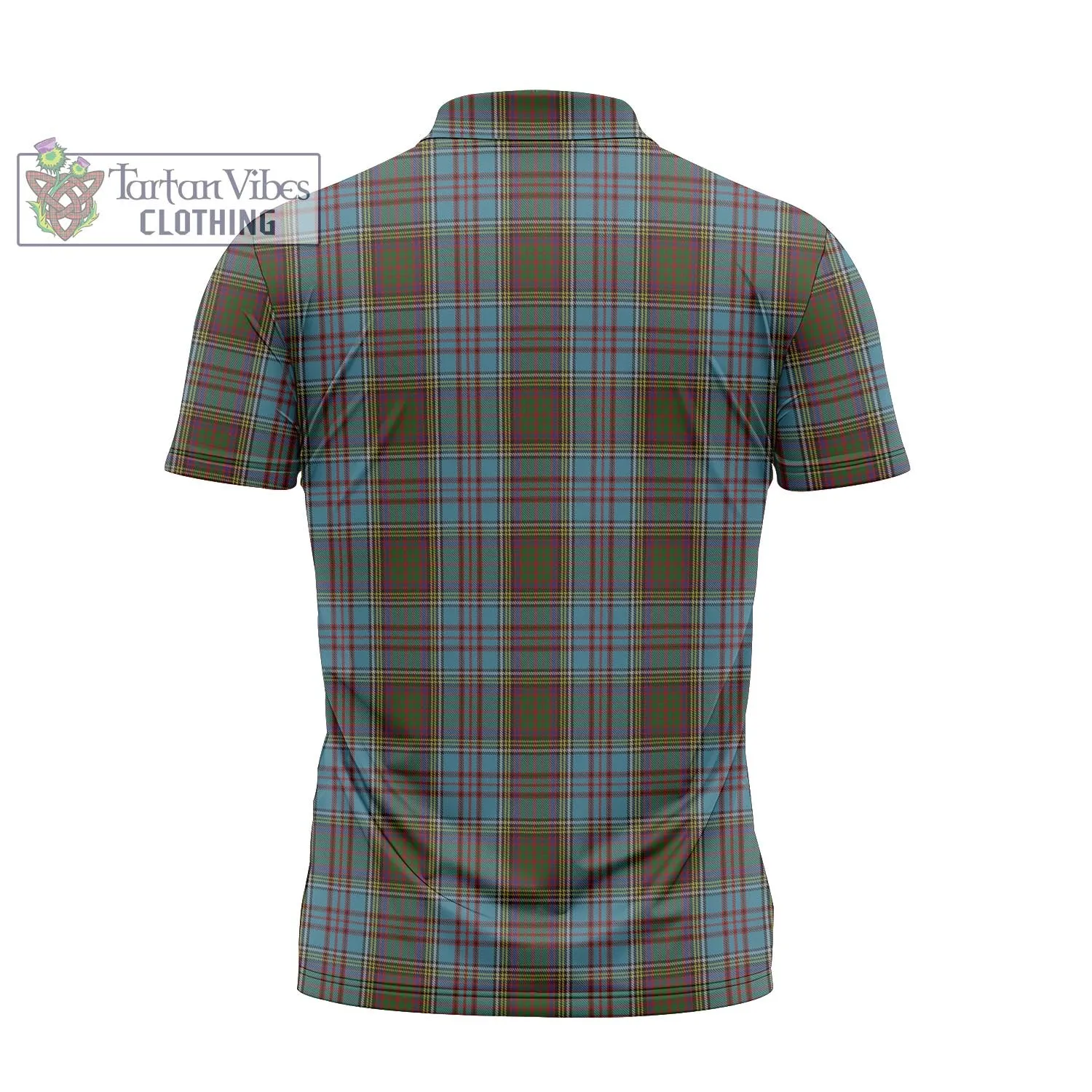 Anderson Tartan Zipper Polo Shirt