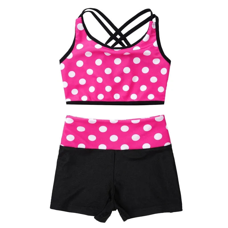 Ashleyn Polka Crop & Shorts