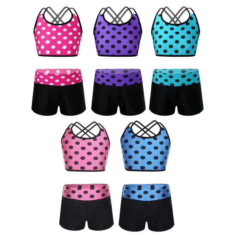 Ashleyn Polka Crop & Shorts