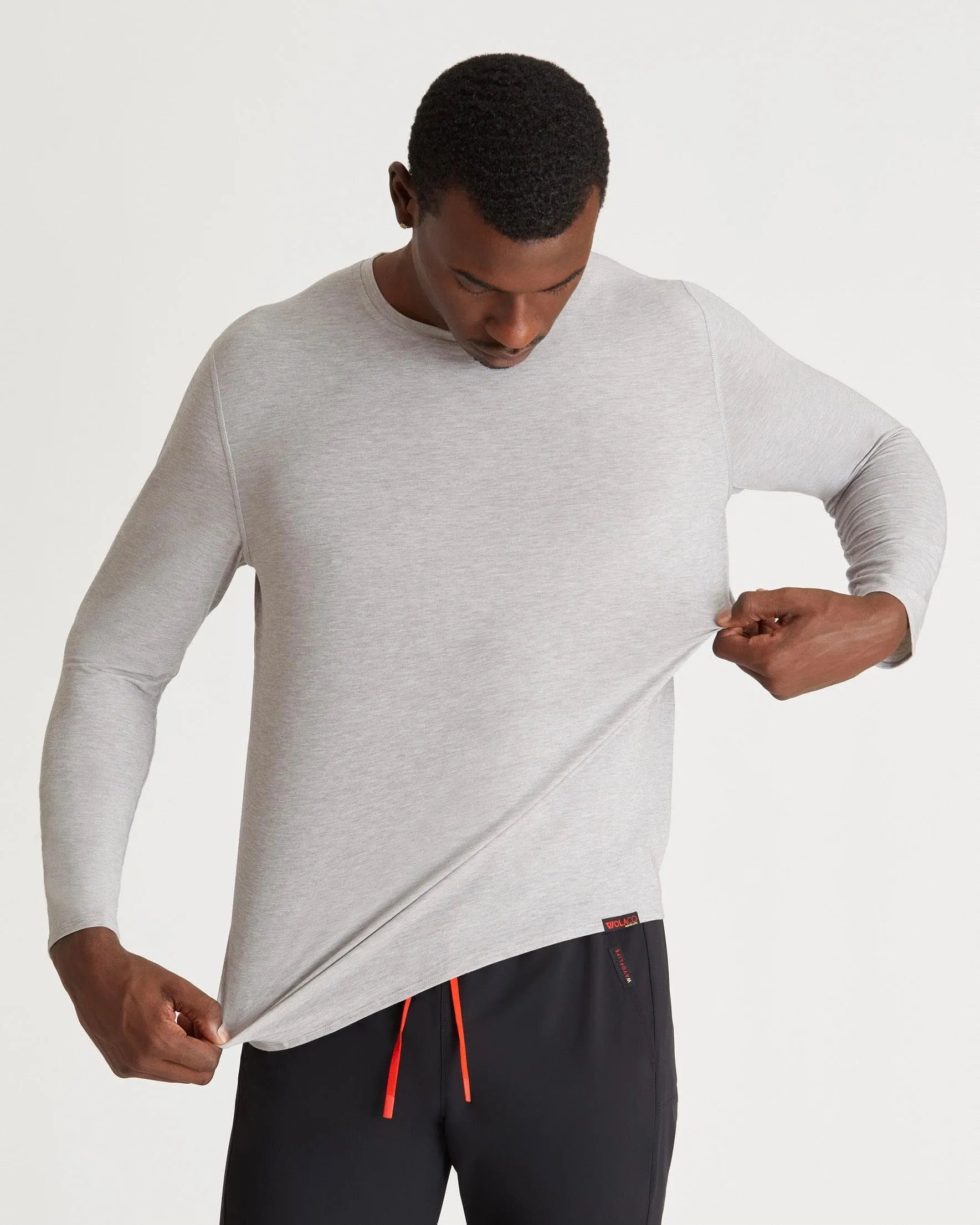 Clinton Long Sleeve in Stone Grey