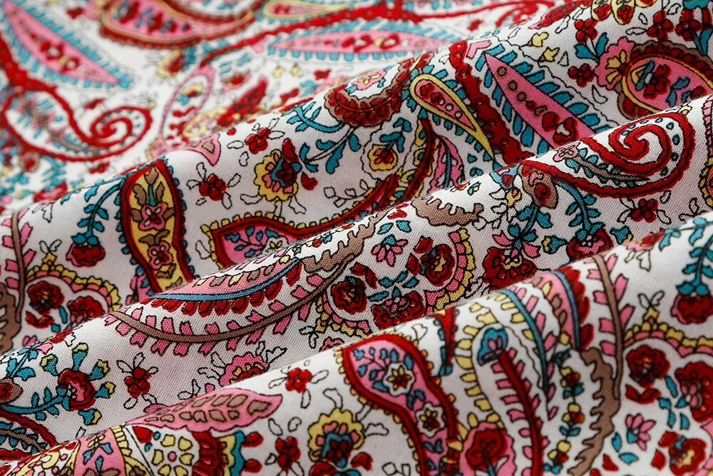 Customized Slim Autumn Long Sleeve Business Fashion Red Printed Shirt