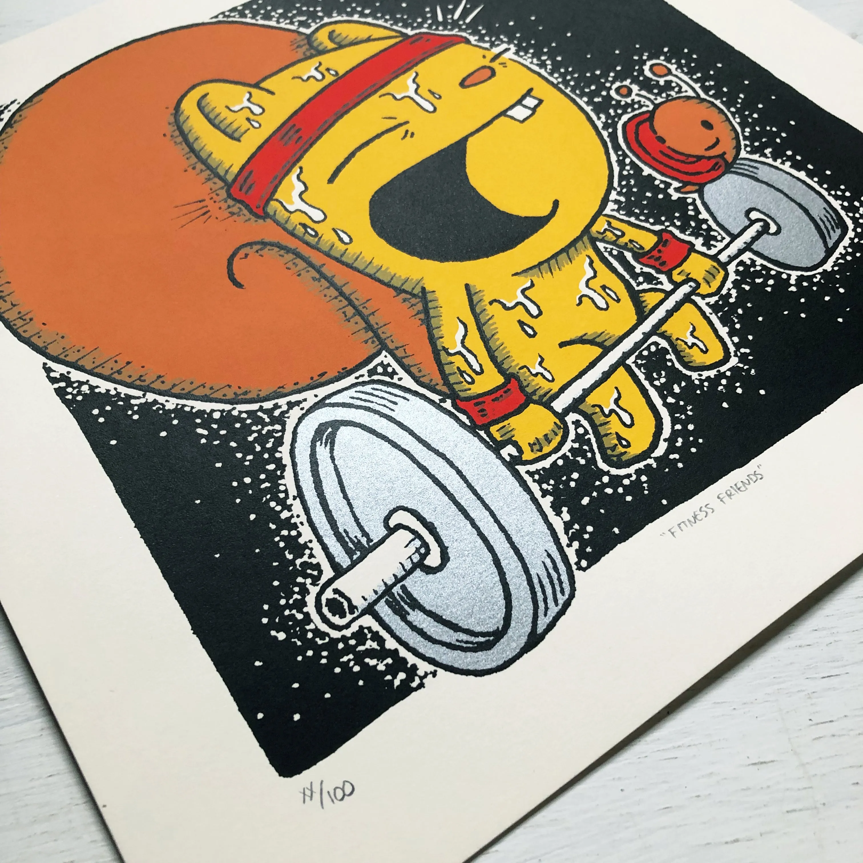 fitness friends print  (12x12)