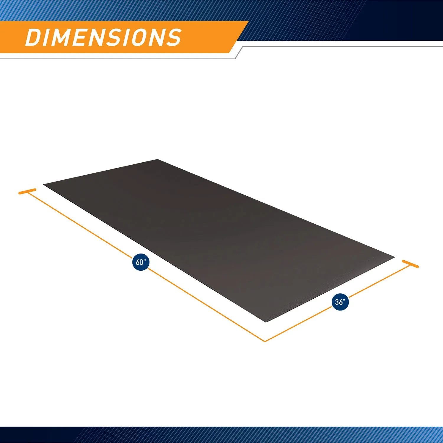 Marcy Fitness Equipment Mat and Floor Protector for Treadmills and more | MAT-365
