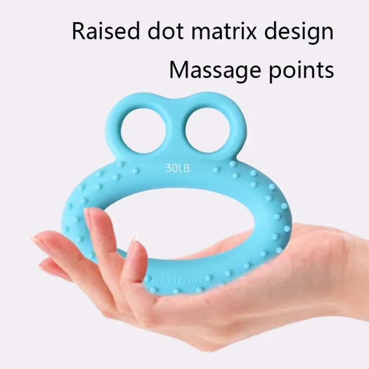 MAXSOINS MXO-DOUBLE-001 Frog Shape Finger Grip Training Device Finger Grip Ring, Specification: 40LB (Double-sided Orange)