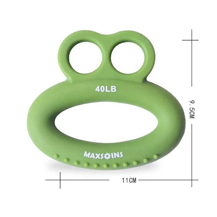 MAXSOINS MXO-DOUBLE-001 Frog Shape Finger Grip Training Device Finger Grip Ring, Specification: 40LB (Double-sided Orange)