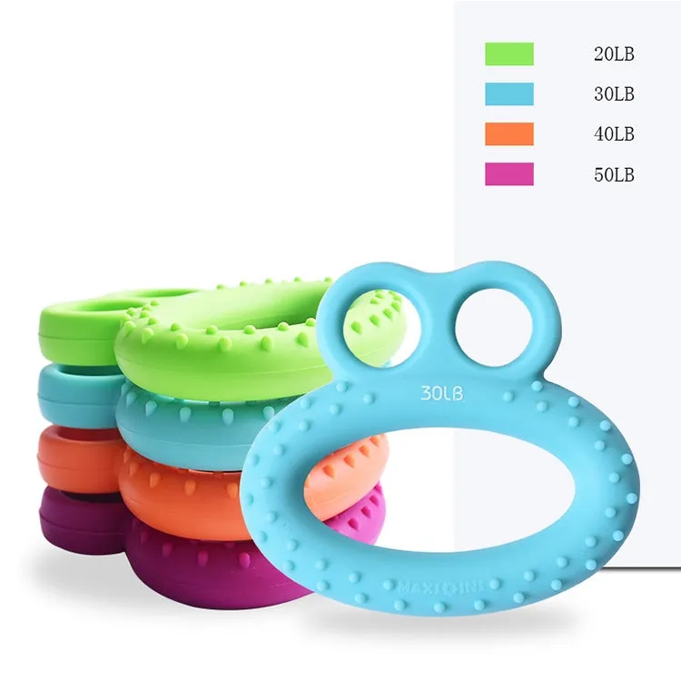 MAXSOINS MXO-DOUBLE-001 Frog Shape Finger Grip Training Device Finger Grip Ring, Specification: 40LB (Double-sided Orange)