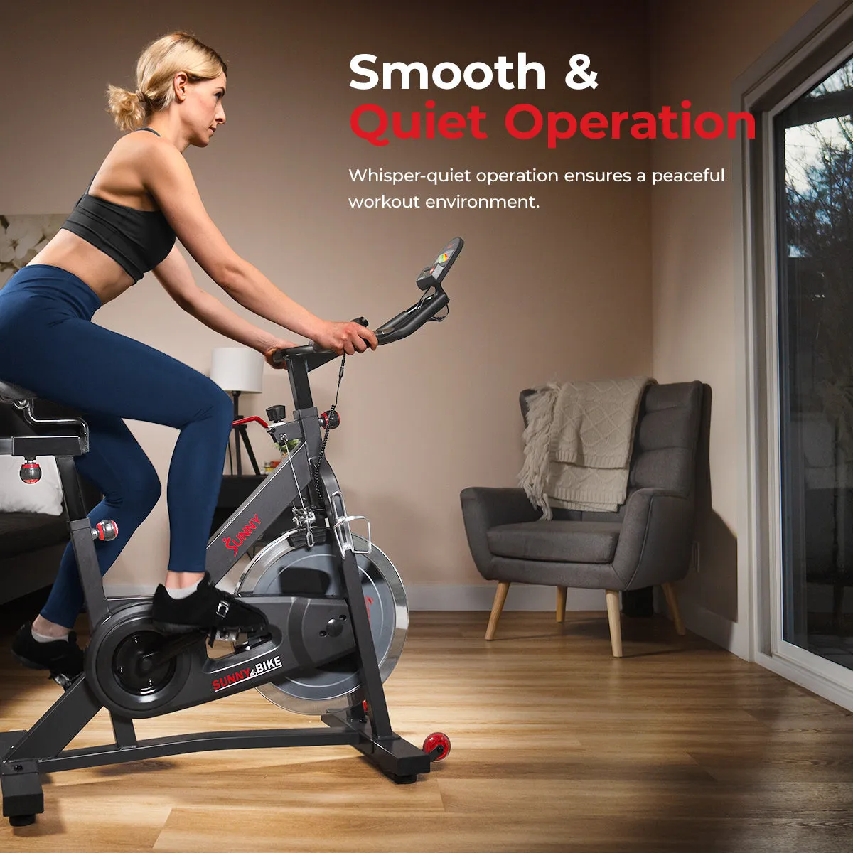 Smart Pro Belt Drive Indoor Cycling Exercise Bike