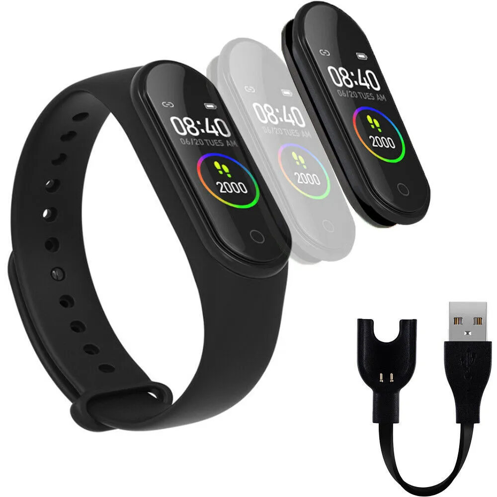 Smart Watch Band Blood Pressure Bracelet Wristband Fitness Tracker Heart Rate