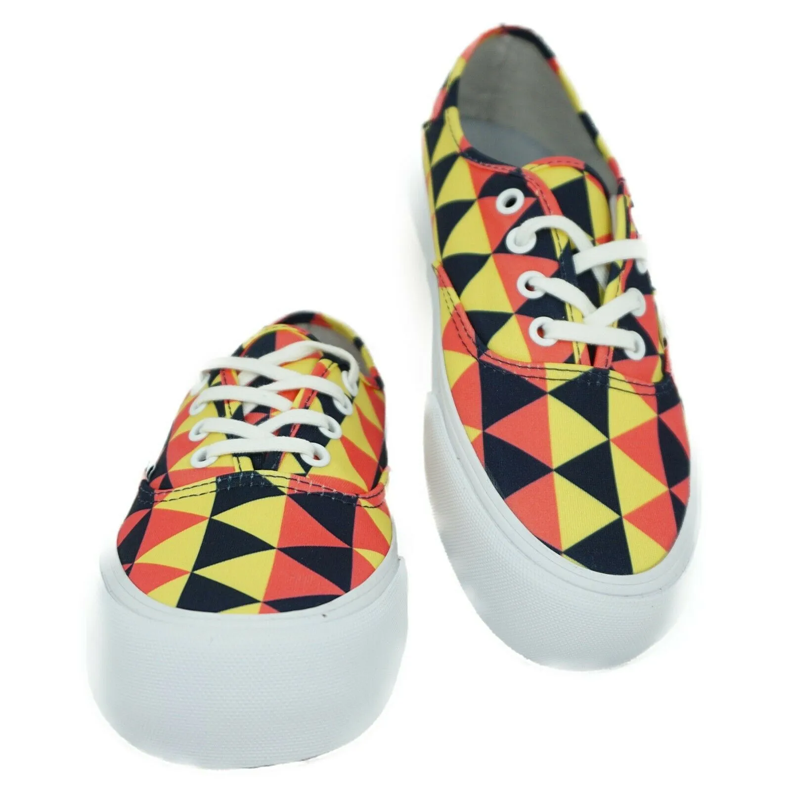 VN0A3MU6QB8 VANS Authentic SF Neon Triangles (Multi) Men Size 4.5 | Women Size 6